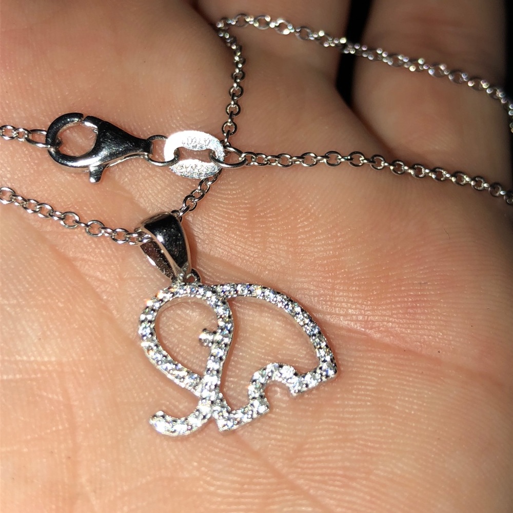 925 VVS CZ Elephant Made in Italy 16-20"Chain